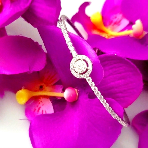 Exquisite 0.5cts Real Moissanite Diamond Tennis Bracelet - Picture 7 of 11